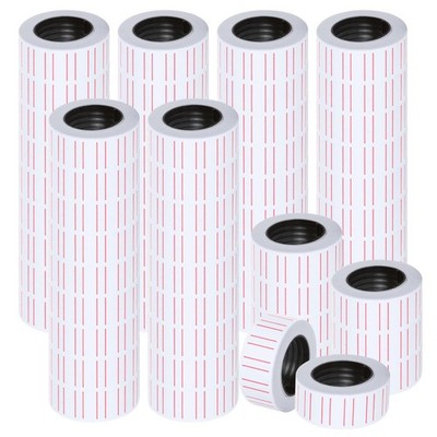 CYEAH 60 Rolls 30000 Pieces White Price Gun 21x12mm / 0.8x0.5 inches, 