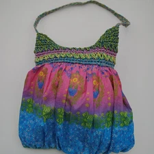 Capelli Strawworld Boho Pastel Floral Handbag Vacation Summer Fun