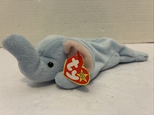 New w/Tags*Ty Beanie Baby Peanut the Light Blue Elephant
