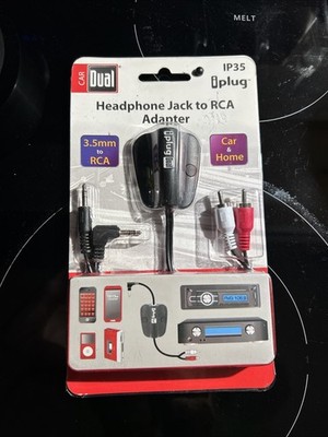 Dual Electronics Headphone Jack To RCA To 3.5mm, Any Car Or Home Stereo IP35