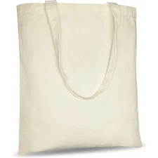 Canvas Tote Bag Bulk Natural Reusable Shopping Bag DIY Customizable Promotional