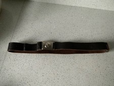 Vintage Boy Scout Leather Belt and Buckle Scout Assn Patt No 2 length 35.5 inch