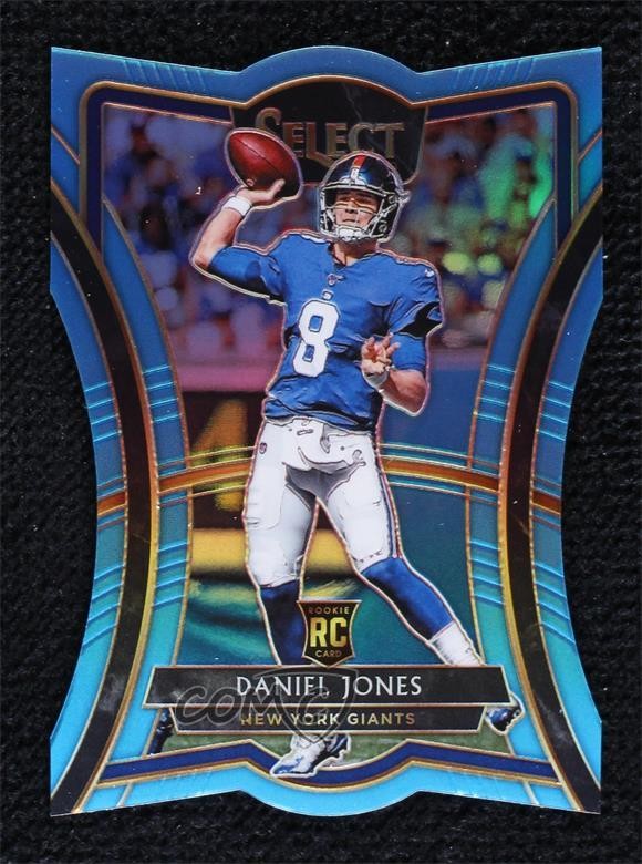 2019 Select Premier Level Die-Cut Light Blue Prizm /99 Daniel Jones Rookie RC