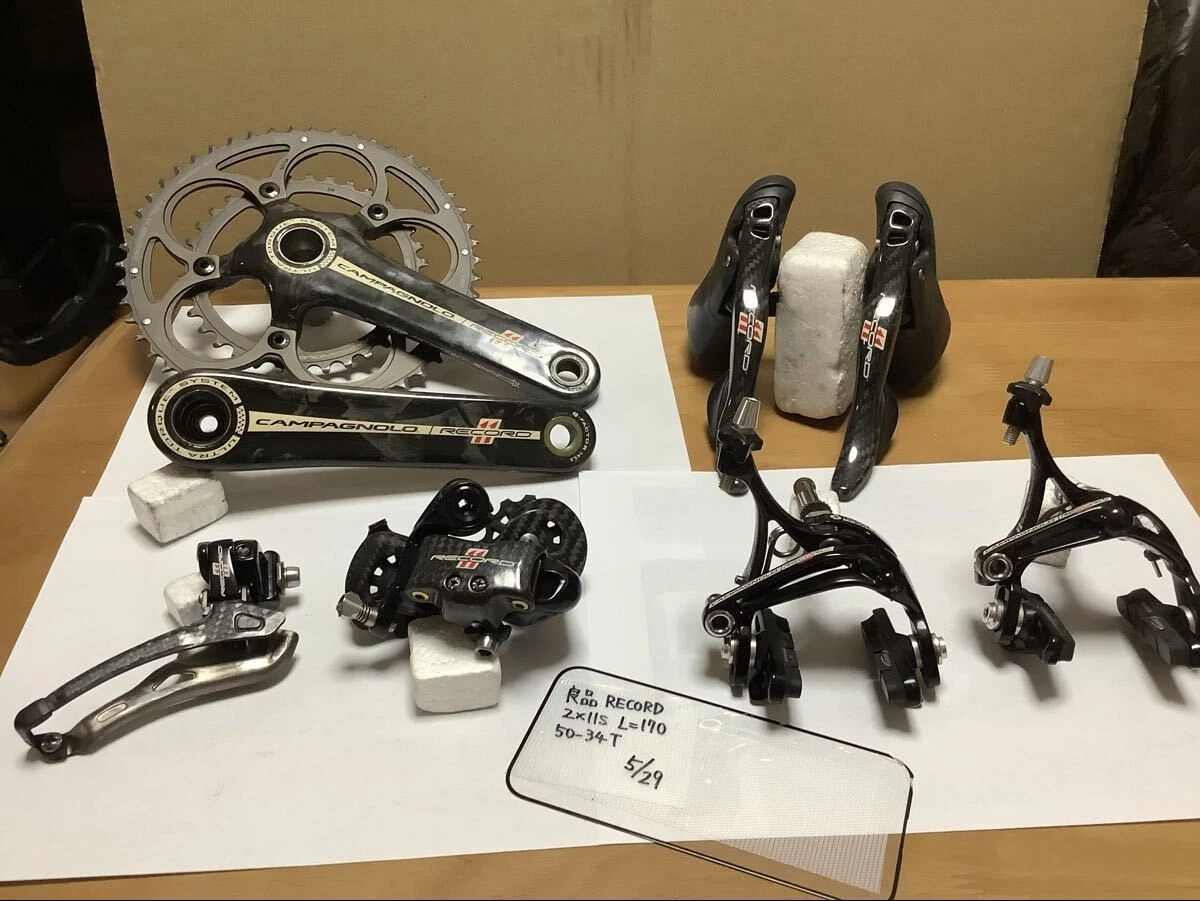 Campagnolo Record 11 Speed Groupset Crankset 170mm 50/34T Shifter