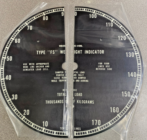Type "FS" Weight Indicator Dial 9" WB409C-410NL - Afbeelding 2 van 4