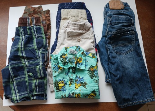 Boy Shorts Hawaiian Shirt Lot 5t/6 Ecko Jean Denim Bottoms/Spiderman Swimming 9p - Picture 12 of 12