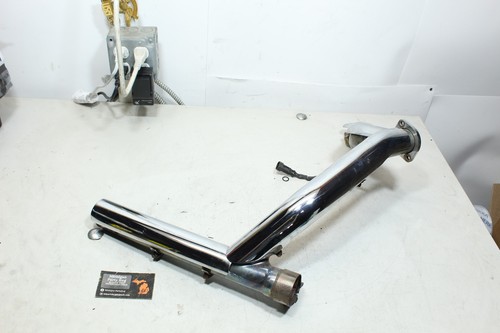 07-08 Harley Touring OEM Left Rear Exhaust Pipe Header Crossover CRACKED