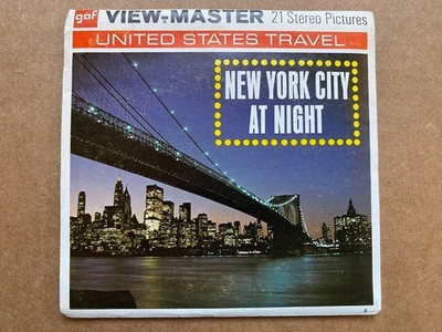 New York City At Night - View-Master Slide Set In Excellent Condition