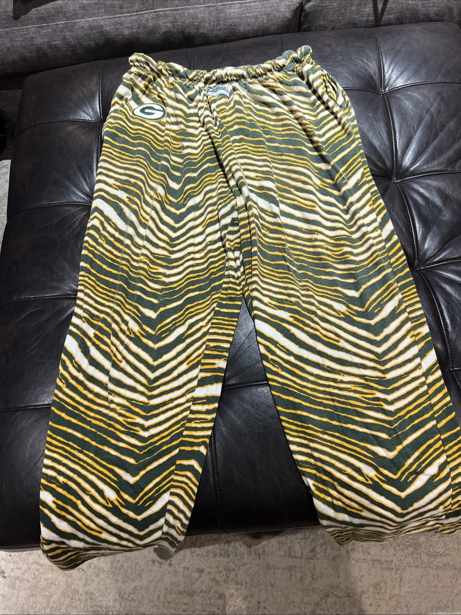 Zubaz Green Bay Packers Leggings XL Multicolor Striped NFL