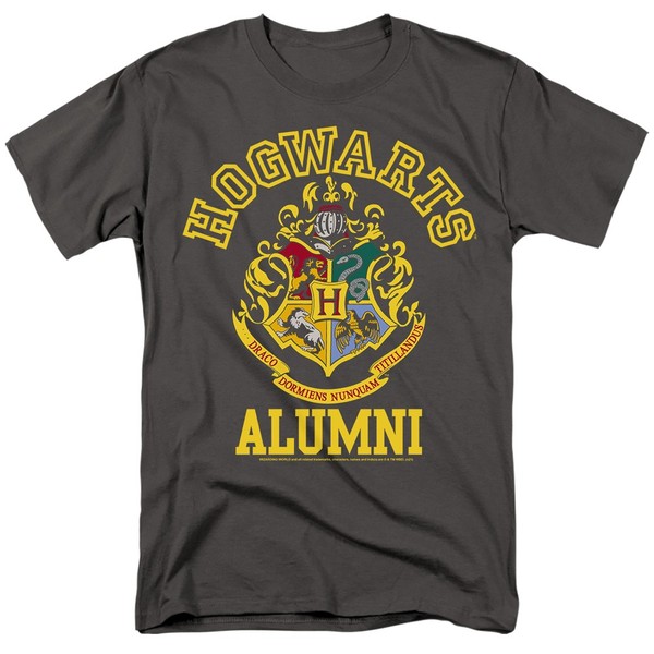 Harry Potter Hogwarts Alumni Lizenz Herren T-Shirt Schwarz, 100% Baumwolle-image