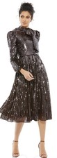 Mac Duggal 93642 - Sz 12 Bow Styled Sequin Cocktail Dress