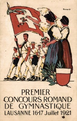 LAUSANNE, 1921 - BOVARD - Concours Romand de Gymnastique - VG - PU501