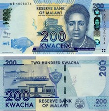 Malawi 200 Kwacha 2012 UNC (P60a)