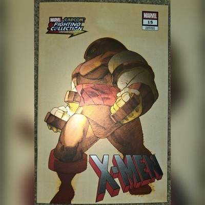1 2025 X-men 15 NM MX FOIL Panini Variant Juggernaut Bengus Marvel VS Capcom