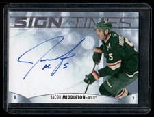 2023-24 SP Authentic Sign of the Times Jacob Middleton Auto #SOTT-MI