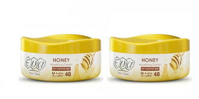 2 boxes x 170 grams Eva skin cream with honey for normal skin, fast absorption