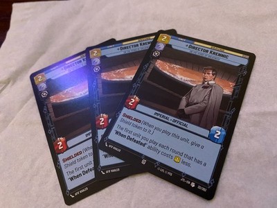STAR WARS UNLIMITED TCG JTL Lot of 3 DIRECTOR KRENNIC Cards NM GLOBAL SHIPPING