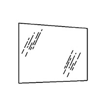 Cab Glass - Door Upper fits White 2-85 2-88 2-105 2-110 2-135 2-155 2-180 CG1976