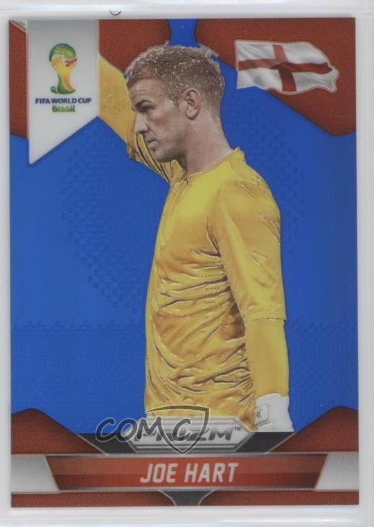 2014 Panini Prizm World Cup Blue Prizm 190/199 Joe Hart #134 a8r