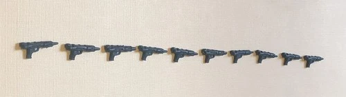 10 1980 Vintage Star Wars Blue Bespin Blaster Guns Weapons Original Accessories