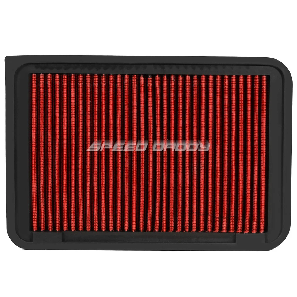 FOR 07-17 TOYOTA CAMRY 4CYL RED REUSABLE&WASHABLE HIGH FLOW PANEL AIR FILTER - Image 4 of 4