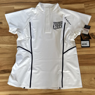 NWT Ariat Women's Pro Series Arcadia Show Top Junior & Young Rider White M