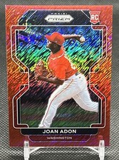 2022 Panini Prizm - Tier II Joan Adon #154 Red Shimmer Prizm 7/7 (RC)