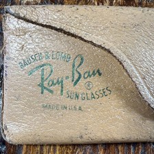 Vintage 1940's Era Bausch  Lomb RAY-BAN Leather Sunglass CASE ONLY Super Rare 