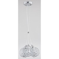 Chrom Moderne HäNgelampe Pendelleuchte 3X60W/E27 30X100 [Cm]
