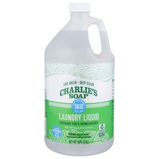 Charlie  s Soap Laundry Liquid 160 Loads, 1 Pack Natural Deep Cleaning Hypoa...