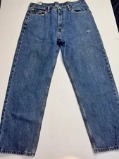 Levi’s 550 Blue Jeans Mens Size W38 L32 Blank Red Tab Levi Strauss And Co