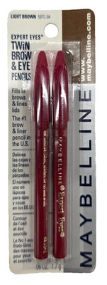 NEW Maybelline Expert Eyes Twin Brow & Eye Pencils- 59TC-04 Light Brown(READ!!)