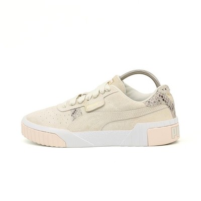 PUMA Damen CALI SPORT Schuhe beige Wildleder Low-Top Polsterung Sneaker EU 36