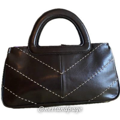 Y2K Victoria's Secret Small Bag Vintage 90s/2000s Contrast Stitching Rectangular