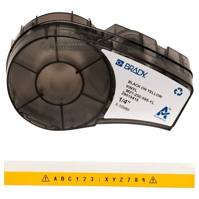 BRADY M21-250-595-YL Label Tape Cartridge,Permanent Printer 20XW78