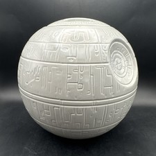 Star Wars Disney Thinkgeek Death Star Gray Cookie Jar Ceramic Lucas Film 8"