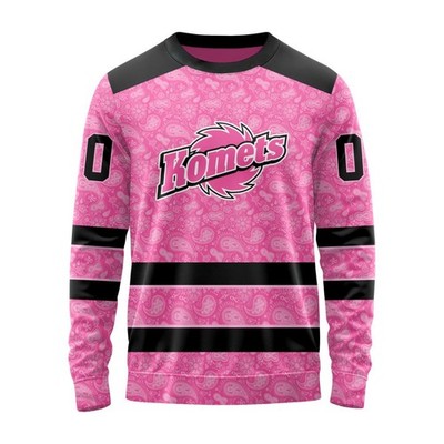 Personalized Fort Wayne Komets Sweater Special Pink Fights Breast Cancer 1