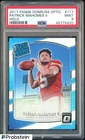 2017 Donruss Optic Holo Prizm #177 Patrick Mahomes II RC Rookie PSA 9 MINT