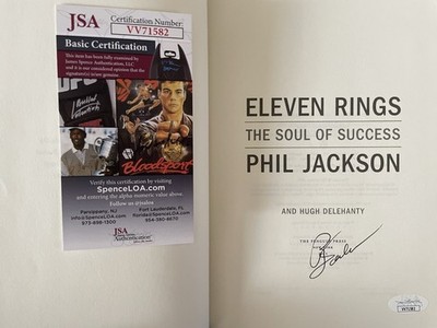Phil Jackson autographed signed auto Eleven Rings 1st edition hardcover ...