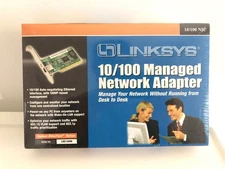 Linksys LNE100M Managed Network Adapter 10/20/100/200Mbps PCI - NEW