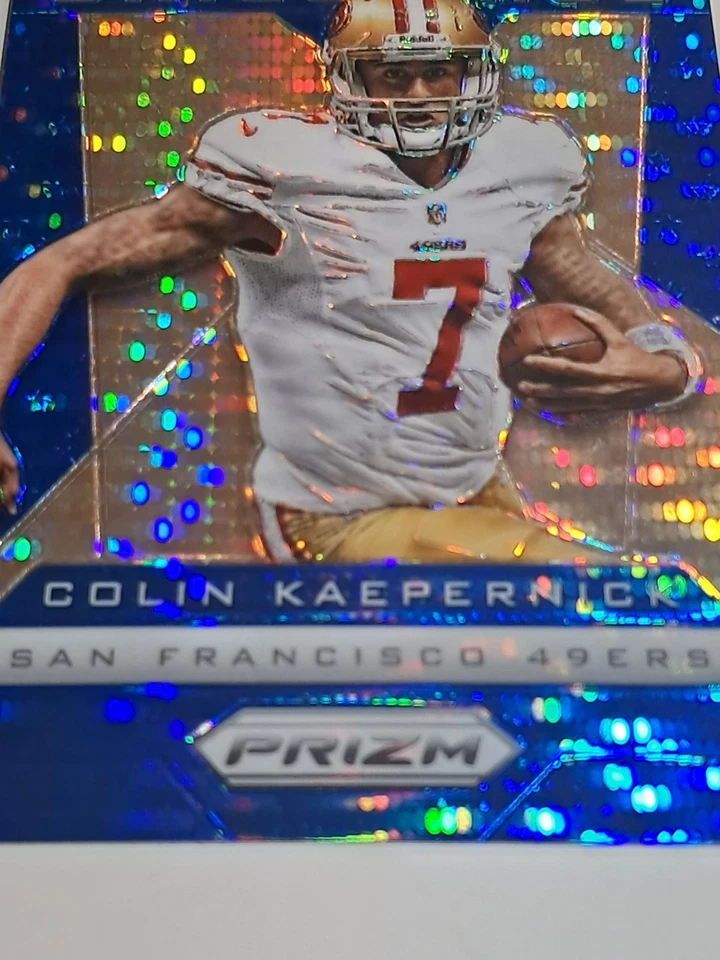 Colin Kaepernick Prizm Blue Brilliance #3 2013 Panini - Image 4 of 4