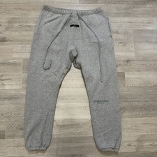 Fear of God Essentials Sweatpants Light Gray Joggers Size L Large FOG Logo