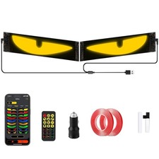Devil Eyes Light for Cars, 2-Pack LED Eyes for Car Windshield with Perfect Sy...