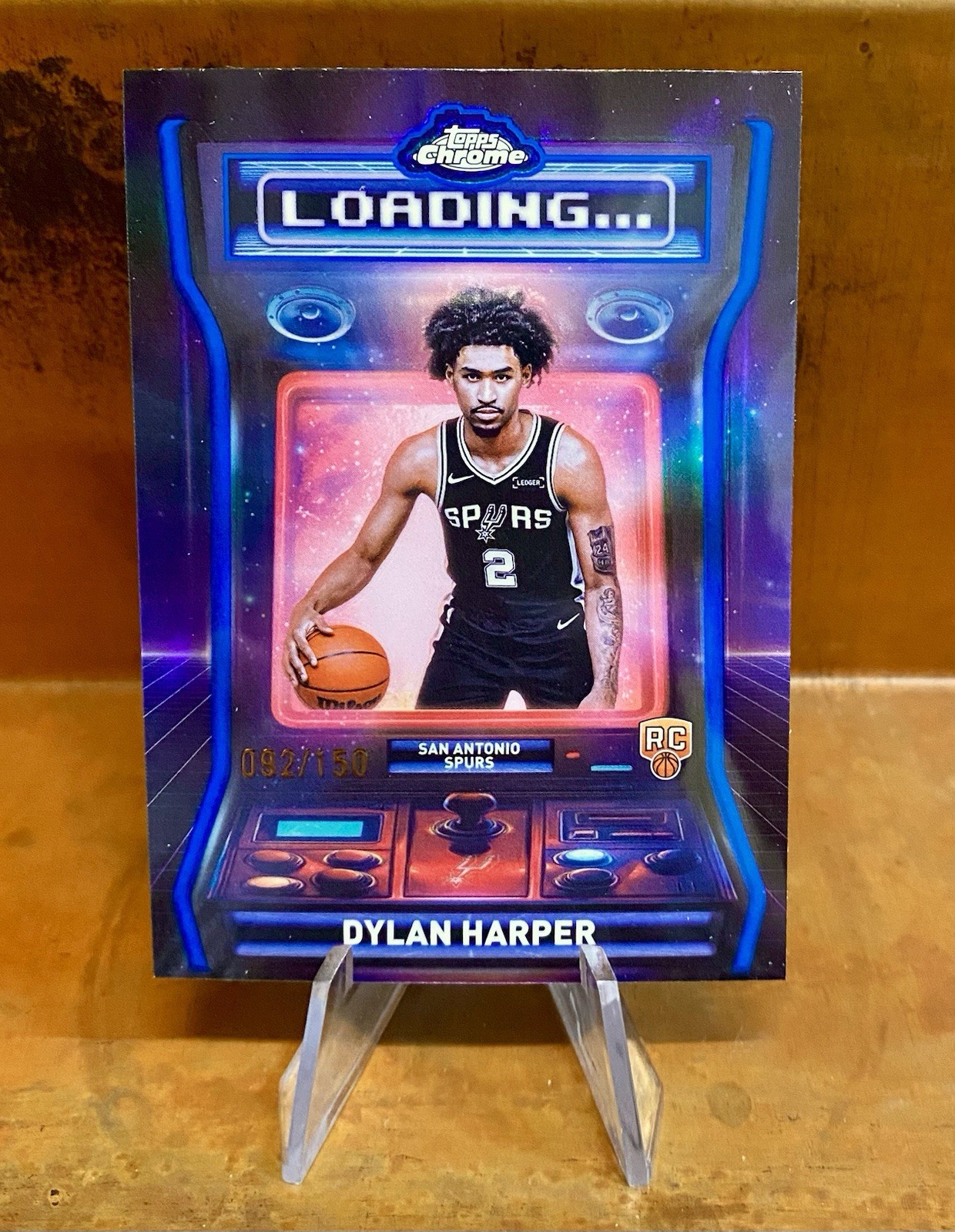 2025-26 Topps Chrome DYLAN HARPER #LD-12 RC Rookie LOADING Blue Refractor /150