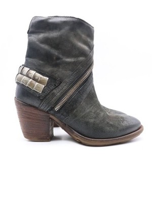 AS98 Airstep Black Vegan Leather Boots Size EU 37, Good Condition