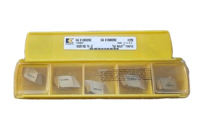  20 PC LOT Kennametal DWG B109002R02 KC250 Top Notch Grooving Inserts (NEW)