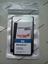 WD  SILICONDRIVE  2GB Compact Flash +ATA PC card PCMCIA Adapter JANOME Machines