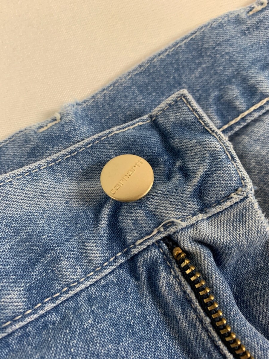 CARHARTT WIP SIMPLE PANT DENIM BLUE LIGHT TRUE WASHED 34X32 NWT | eBay