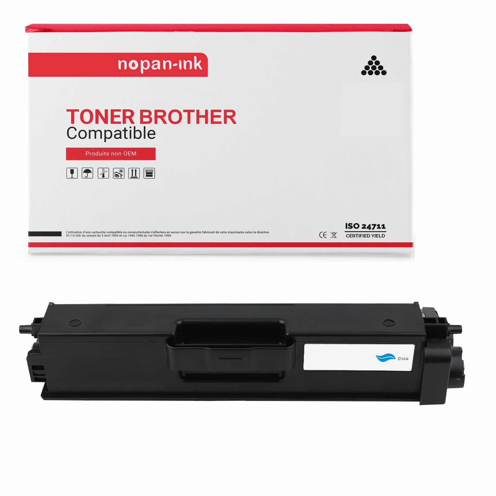 Toner TN326 Cyan compatible Brother haute capacité pour HL-L8250CDN et MFC-L8650CDW