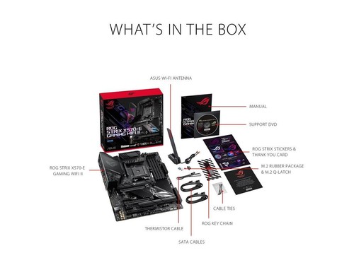 ASUS ROG Strix X570-E Gaming WIFI II AMD AM4 With WiFi 6E ATX Gaming Motherboard - Picture 2 of 10